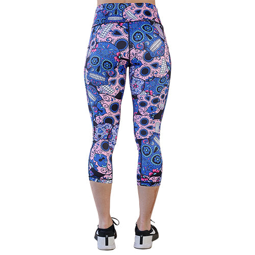 Cotton Candy Skull Leggings