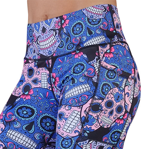 Cotton Candy Skull Leggings