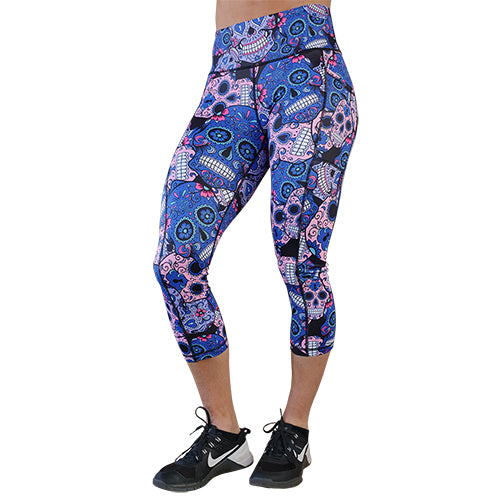 Cotton Candy Skull Leggings