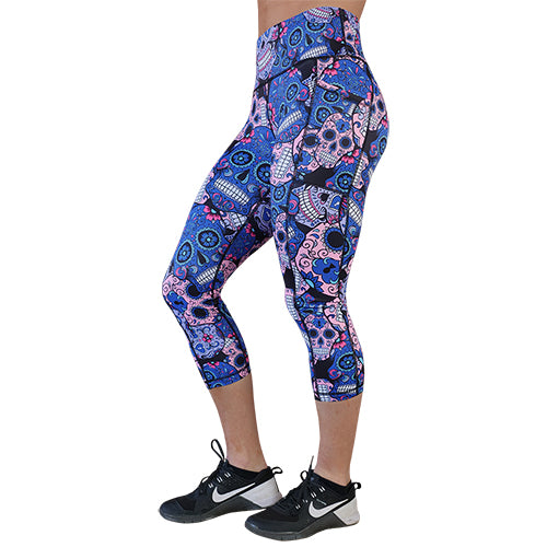 Cotton Candy Skull Leggings