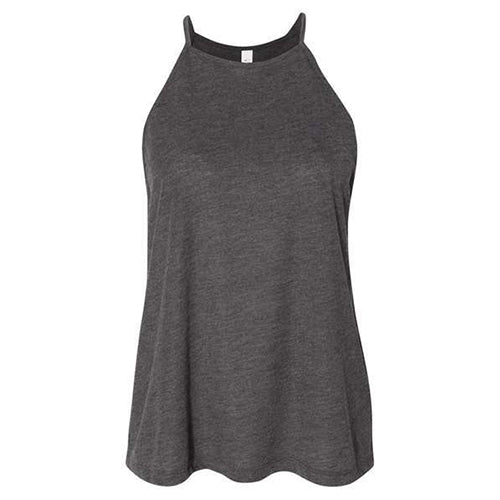 grey high neck flowy tank top