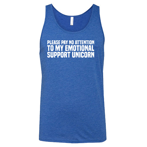 Please Pay No Attention To My Emotional Support Unicorn Shirt Unisex