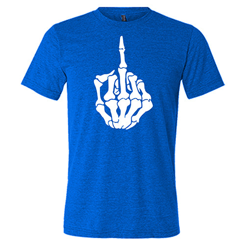 Skeleton Middle Finger Shirt Unisex