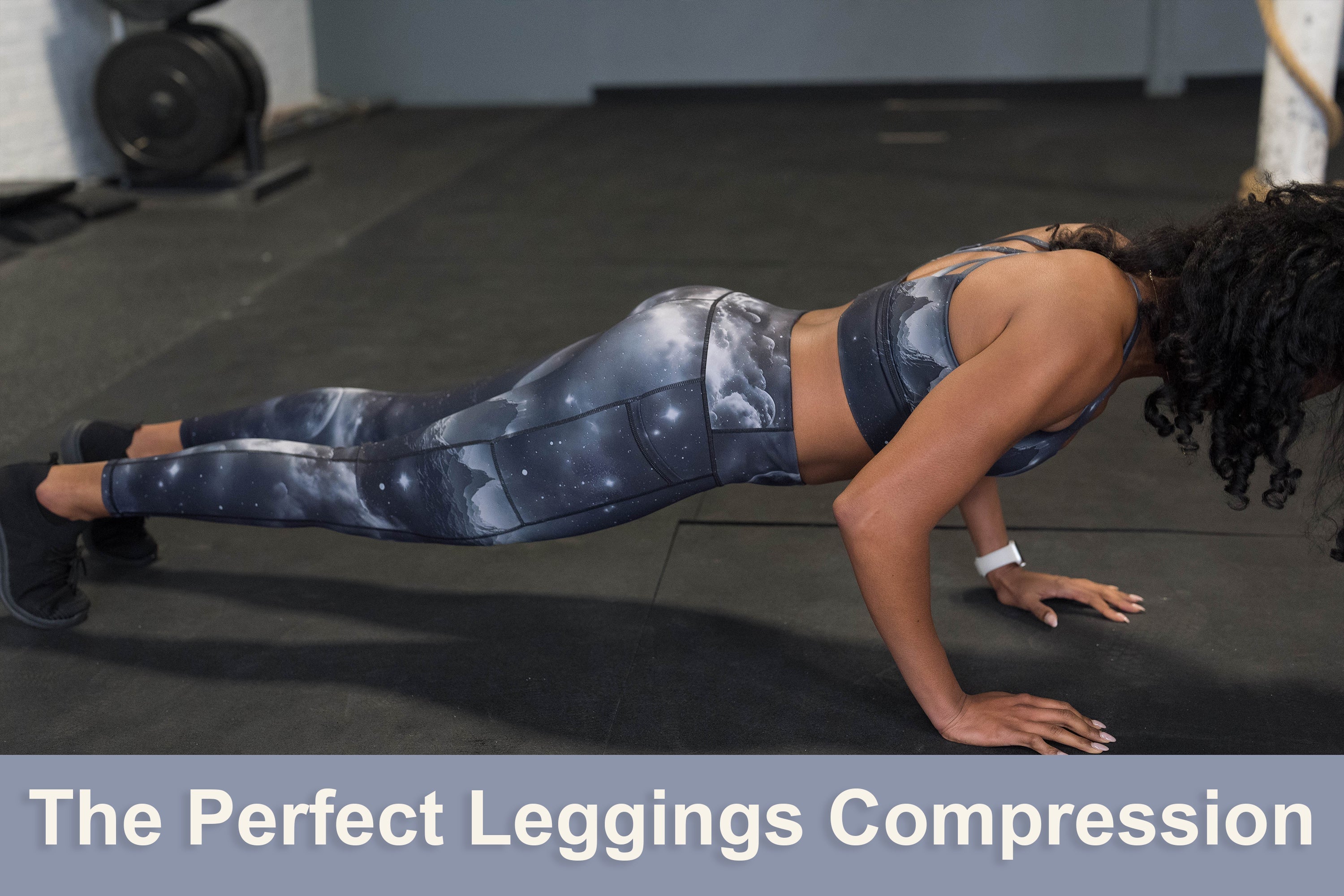 gym workout with cvg compression leggings