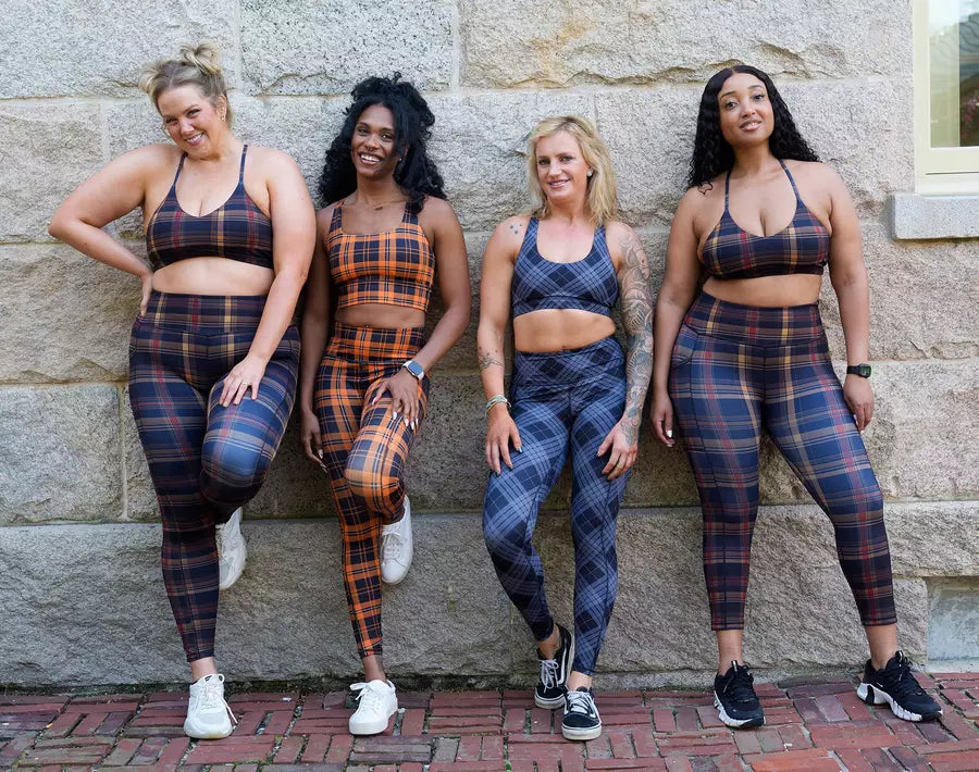 Plaid legging group photoshoot 