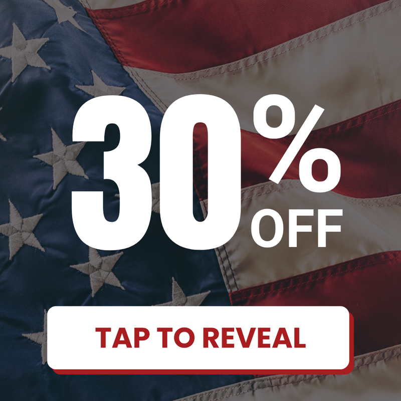 "30% off tap to reveal" labor day sale button
