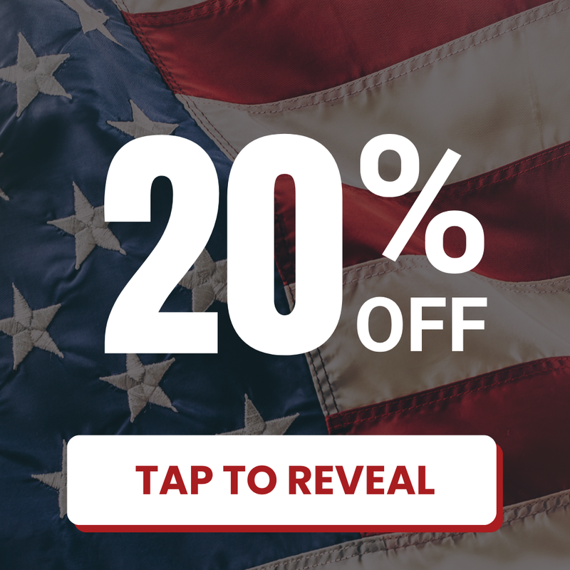 "20% off tap to reveal" labor day sale button