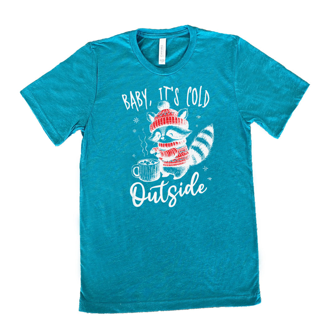 Baby It's Cold Outside Raccoon Shirt Unisex