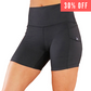 30% off the solid black shorts