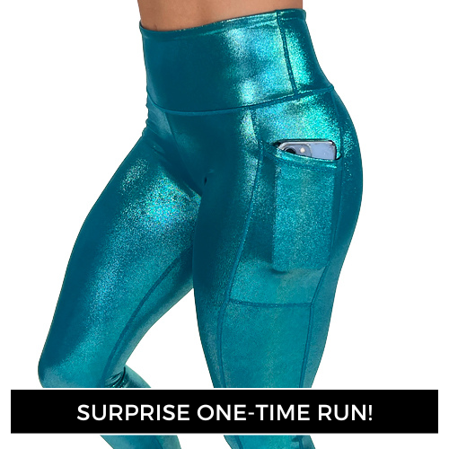 mermaid shine leggings that are a surprise one-time release