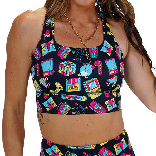 90s themed sports bra