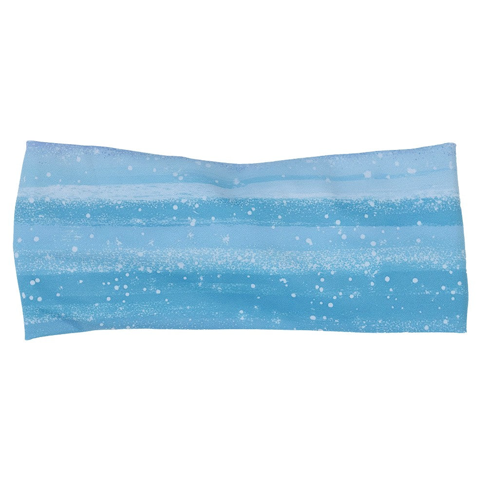 blue and white ombre headband