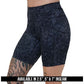 black and grey rose patterned short's available in 2.5, 5 & 7 inch inseam