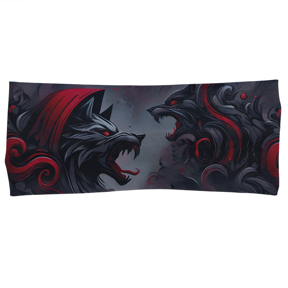 wolf patterned headband