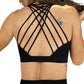 black athlete armor bra