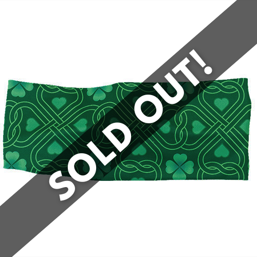 green celtic knots patterned headband sold out