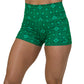 2.5 inch green celtic knots patterned shorts
