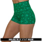 green celtic knots patterned short's available inseams