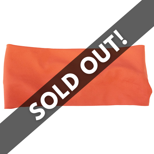 solid coral headband sold out
