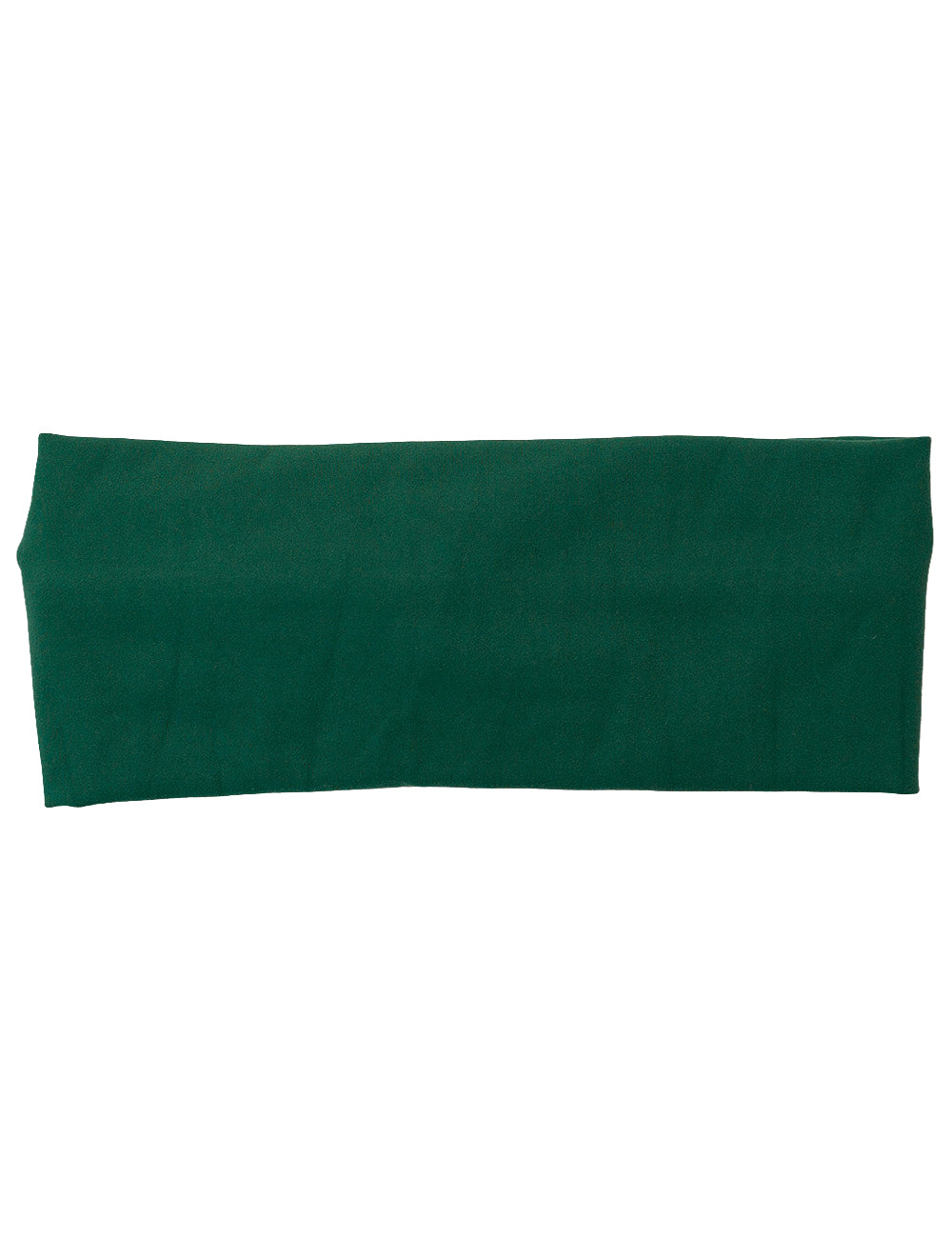 front of the green headband against a white background