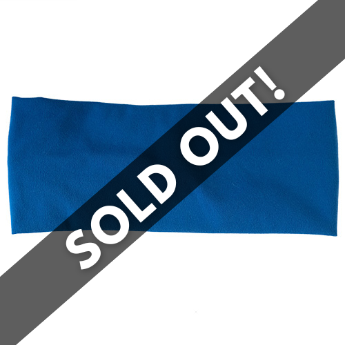 solid blue headband sold out