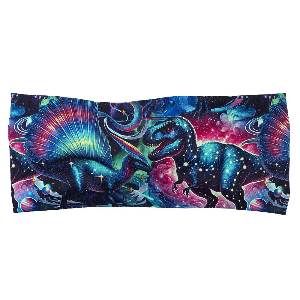 headband with colorful dinosaur design