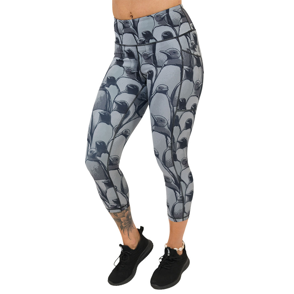 penguin patterned leggings