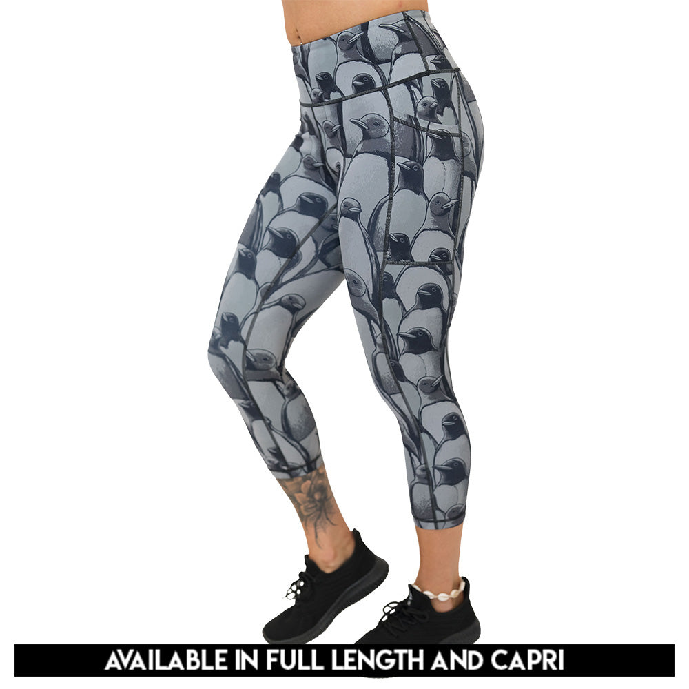 penguin patterned leggings
