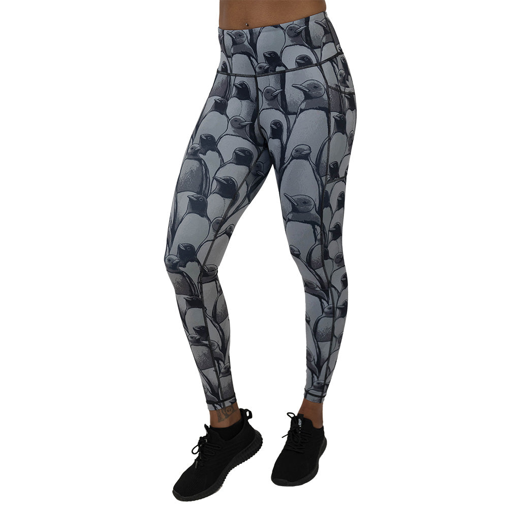 penguin patterned leggings