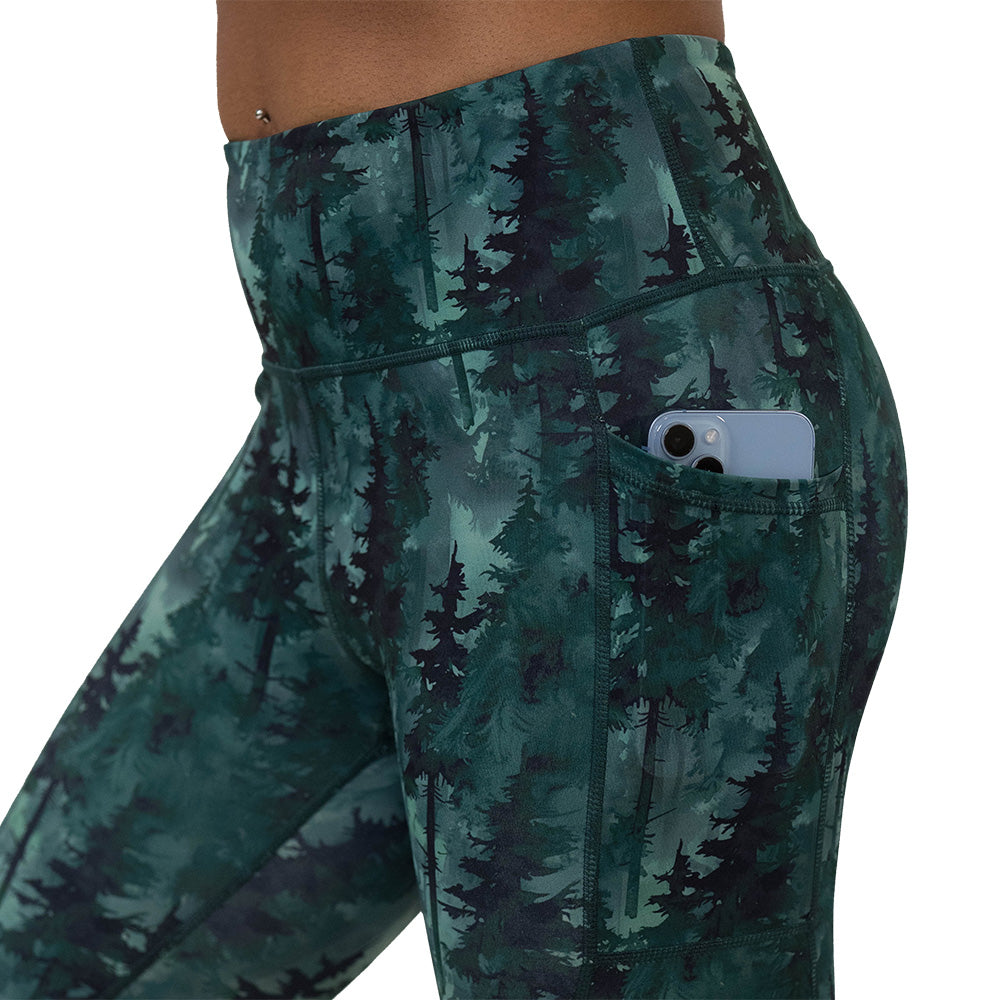 Forest patterned leggings