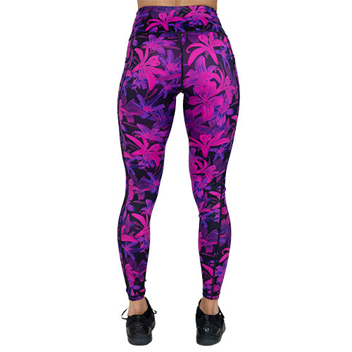 back view of full length lily leggings