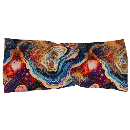 colorful marble patterned headband