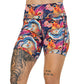 7 inch colorful marble patterned shorts