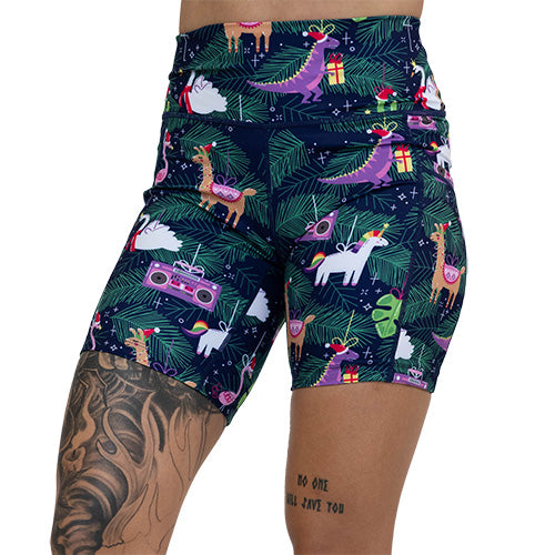 holiday ornament patterned 7 inch shorts