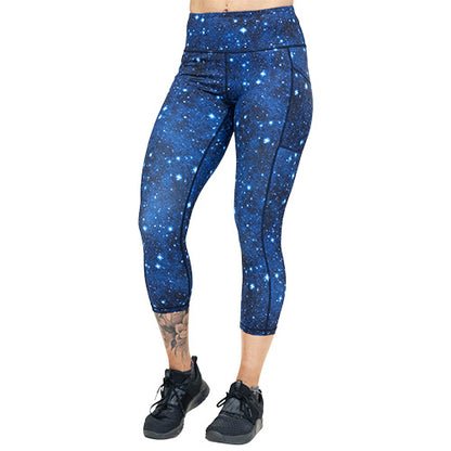capri length starry sky leggings