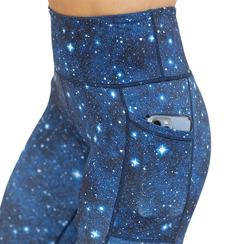starry sky legging's side pocket