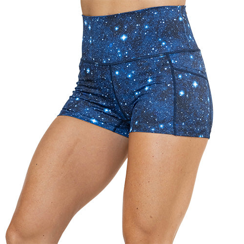 2.5 inch galaxy themed shorts