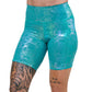 7 inch blue iridescent shorts