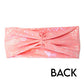 back of pink iridescent headband