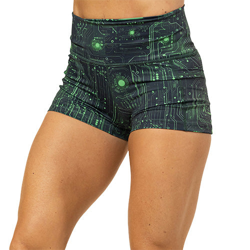 2.5 inch matrix themed shorts