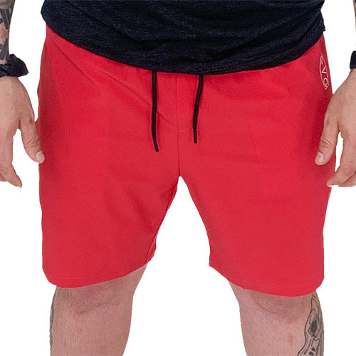 men's red shorts