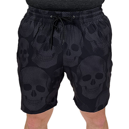 men's skull shorts