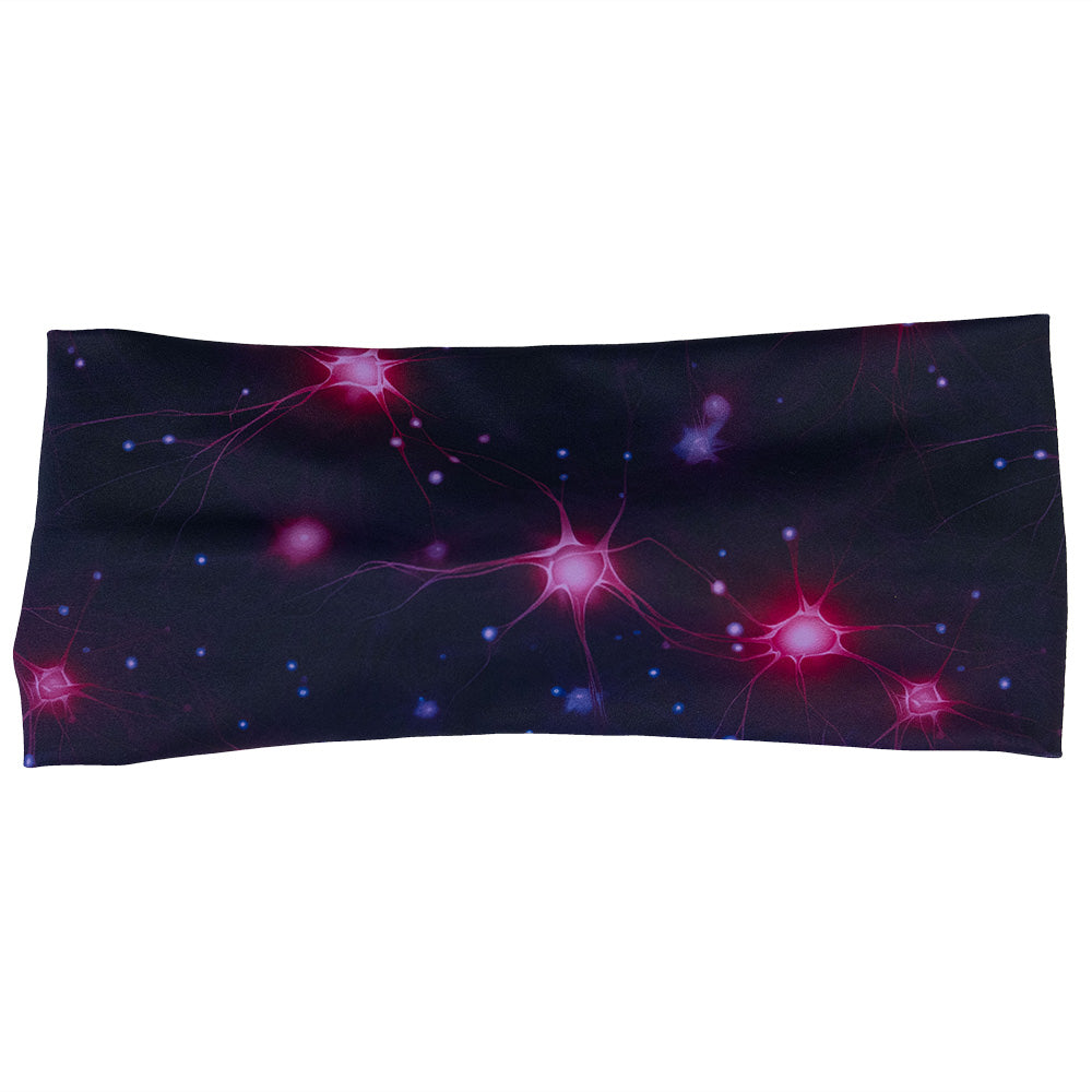 headband with a science pattern on it