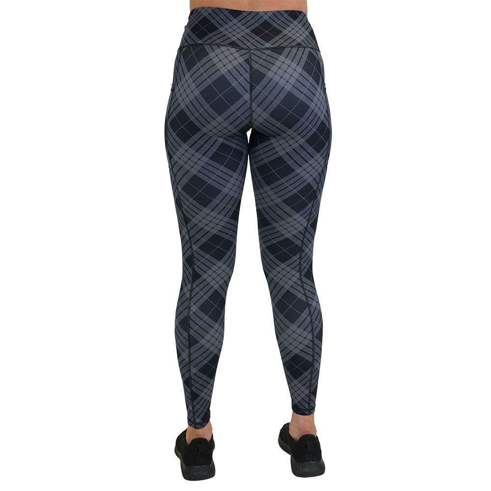 back of the plaid leggings