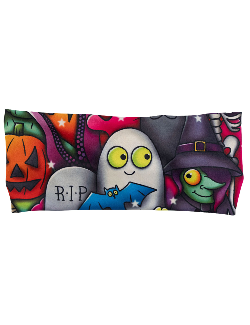front of the Halloween cartoons headband against a white background