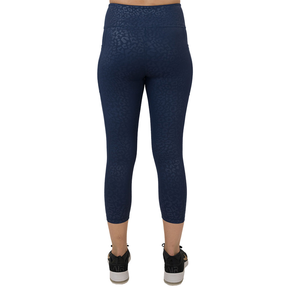 Navy Leopard Leggings