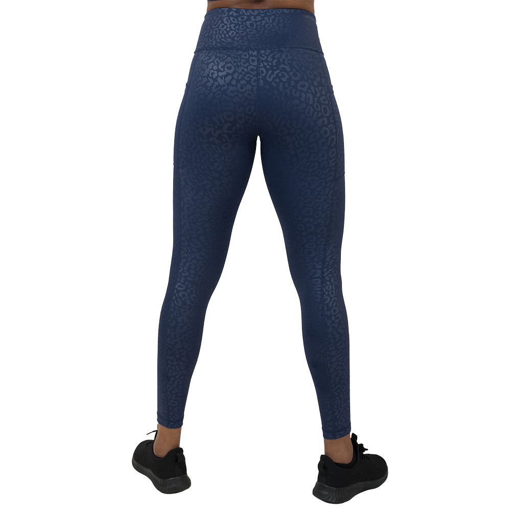Navy Leopard Leggings