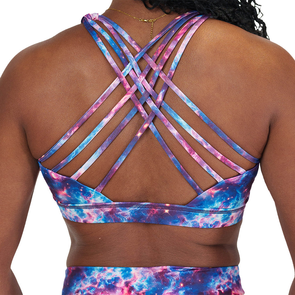 back of the galaxy patterned bra
