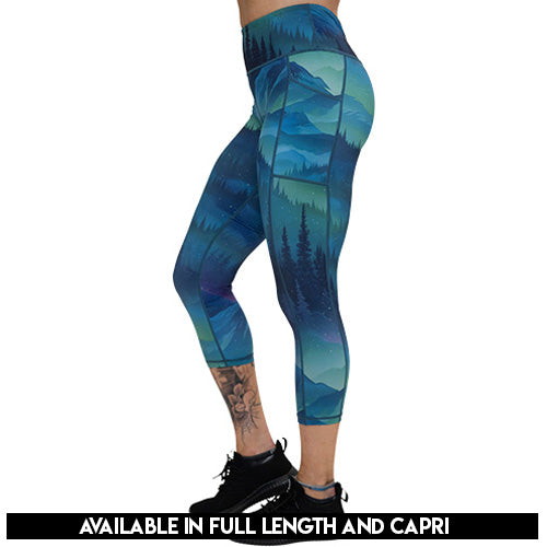 Aurora Borealis leggings available lengths