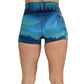 back of 2.5 inch Aurora Borealis shorts